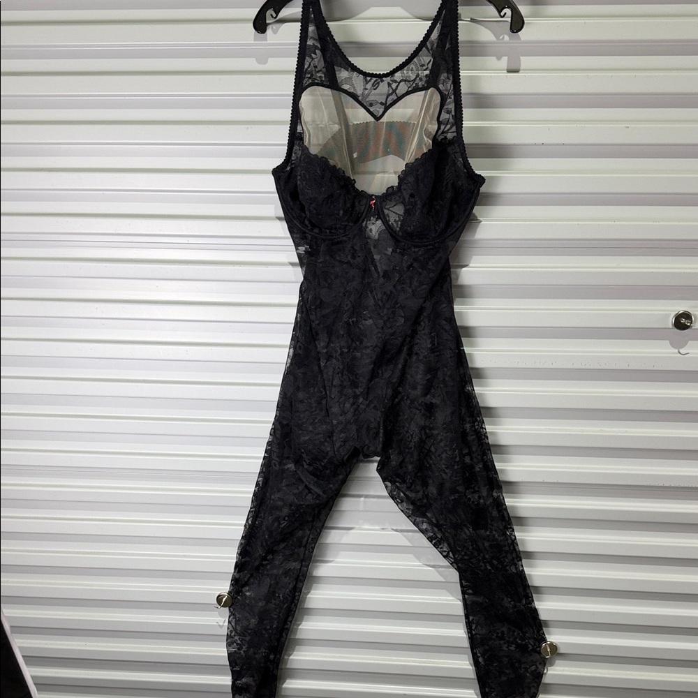 Savage X Fenty Black Lace Bodysuit